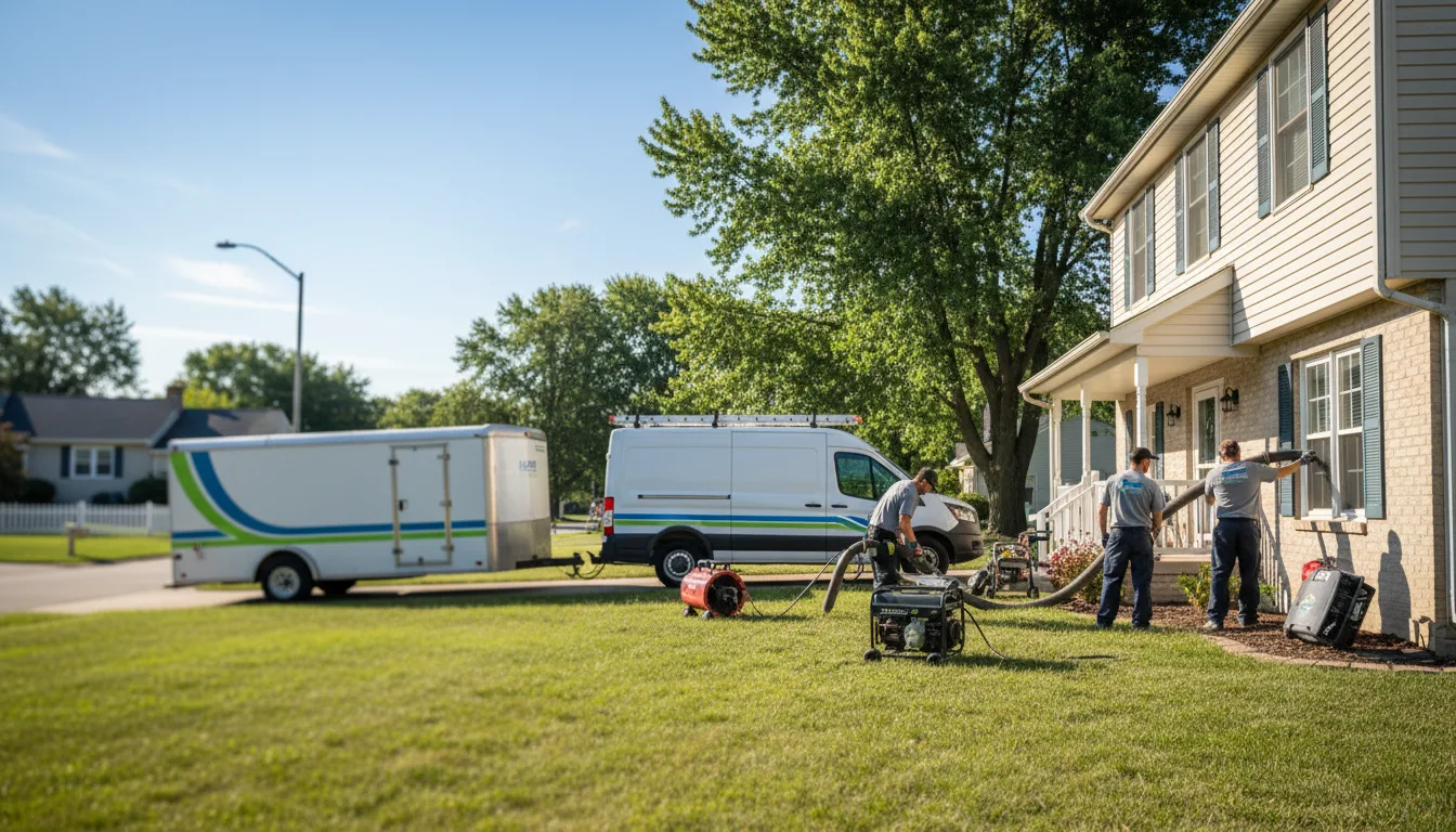 Flooded Basement Restoration And Cleanup With Repair in Roseville, IL near me